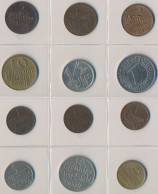 Danzig: Kleine Sammlung 12 Stück, Dabei 1 Pfennig 1923, 1930 + 1937; 2 Pfennig 1 - Otros