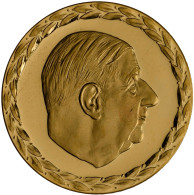 Medaillen Alle Welt: Frankreich: Goldmedaille 1970, Auf Charles De Gaulle 1890-1 - Sin Clasificación