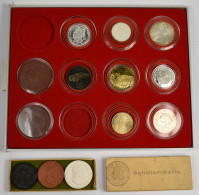 Medaillen Deutschland: Lindnerbox Mit 10 Stück, Dabei MT Taler, 100 ATS, 25 Mex. - Sonstige & Ohne Zuordnung