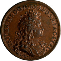 Medaillen Deutschland - Geographisch: Halle/Saale: Bronzemedaille 1694 Von R. Fa - Andere & Zonder Classificatie