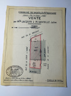 1965 PLAN SAINT LOUP Sur SEMOUSE (Haute-Saone 70) VENTE JACQUIN - GAVOILLE - GEOMETRE ARMAND BAIN LES BAINS (Vosges 88) - Altri Disegni