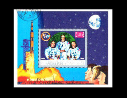 KR Jemen / Kingdom Of Yemen: 'Apollo-11 In Space – Lunar Landing., 1969', Mi. BL160A KB; Yv. BF123 Oo - Asie