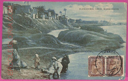 Ag2944 - EGYPT - VINTAGE POSTCARD - Alexandrie - Canal Mahmoudieh - 1903 - Alexandrië