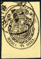 Madrid - Edi O 35 - 1/2 Onza - Mat Fech. Tp. II "Alcalá" - Used Stamps