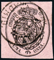 Madrid - Edi O 36 - 1 Onza - Mat Fech. Tp. II "Alcalá" - Used Stamps