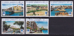 GREECE 2004 Views Of Olympic Cities 14th Issue 5 Values From The Set Vl. 2208 / 2212 - Usados