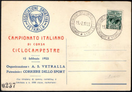 CYCLING - ITALIA VETRALLA 1953 - CAMPIONATO ITALIANO DI CORSA CICLOCAMPESTRE - A - Cycling