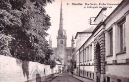 NIVELLES -  Rue Sentin - Ecoles Communales Et Collegiale Ste Gertrude - Nivelles