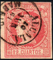 Madrid - Edi O 53 - 12 Cuartos - Mat Fech. Tp. II "Alcalá" - Used Stamps