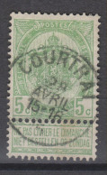 COB 56 Oblitération Centrale COURTRAI - 1893-1907 Coat Of Arms