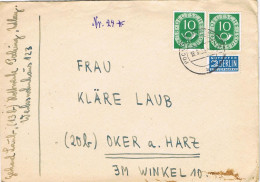 54906. Carta POCKING (Niederbayern) Alemania Federal 1953. NOTOPFER Berlin - Brieven En Documenten