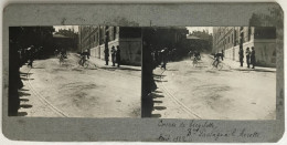 Photo Ancienne - Vue Stéréoscopique - Stéréo - Course De Bicyclettes -  L'Airette AUBENAS - Ardèche - Vélo - Sport -1922 - Radsport