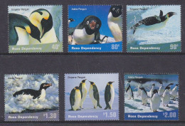 Ross Dependency 2001 Penguins 6v ** Mnh (59663A) - Unused Stamps