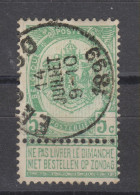 COB 56 Oblitération Centrale EECLOO - 1893-1907 Wappen