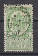 COB 56 Oblitération Centrale EERNEGHEM - 1893-1907 Coat Of Arms