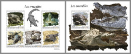 GUINEA REP. 2023 MNH Crocodiles Krokodile M/S+S/S – OFFICIAL ISSUE – DHQ2417 - Autres & Non Classés