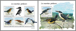 GUINEA REP. 2023 MNH Kingfishers Eisvögel M/S+S/S – OFFICIAL ISSUE – DHQ2417 - Other & Unclassified