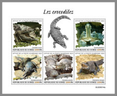 GUINEA REP. 2023 MNH Crocodiles Krokodile M/S – OFFICIAL ISSUE – DHQ2417 - Andere & Zonder Classificatie