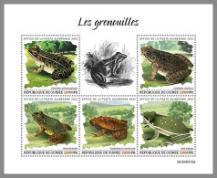 GUINEA REP. 2023 MNH Frogs Frösche M/S – OFFICIAL ISSUE – DHQ2417 - Frösche