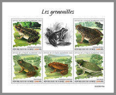 GUINEA REP. 2023 MNH Frogs Frösche M/S – OFFICIAL ISSUE – DHQ2417 - Frogs