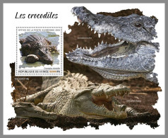 GUINEA REP. 2023 MNH Crocodiles Krokodile S/S – OFFICIAL ISSUE – DHQ2417 - Andere & Zonder Classificatie