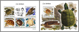 GUINEA REP. 2023 MNH Turtles Schildkröten M/S+S/S – OFFICIAL ISSUE – DHQ2417 - Schildkröten