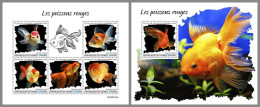 GUINEA REP. 2023 MNH Goldfish Goldfische M/S+S/S – OFFICIAL ISSUE – DHQ2417 - Poissons