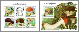 GUINEA REP. 2023 MNH Mushrooms Pilze M/S+S/S – OFFICIAL ISSUE – DHQ2417 - Paddestoelen