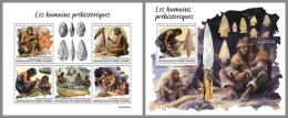 GUINEA REP. 2023 MNH Prehistoric Humans Frühzeitmenschen M/S+S/S – OFFICIAL ISSUE – DHQ2417 - Préhistoriques