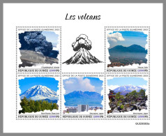 GUINEA REP. 2023 MNH Volcanoes Vulkane M/S – OFFICIAL ISSUE – DHQ2417 - Volcanos