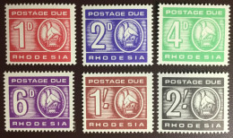 Rhodesia 1967 Postage Due Set MNH - Rhodesia (1964-1980)