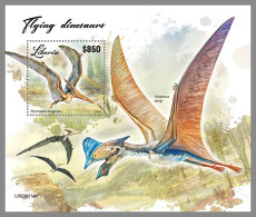 LIBERIA 2023 MNH Flying Dinosaurs Flugsaurier S/S – OFFICIAL ISSUE – DHQ2417 - Prehistorisch