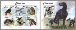 LIBERIA 2023 MNH Extinct Birds Ausgestorbene Vögel M/S+S/S – OFFICIAL ISSUE – DHQ2417 - Vor- U. Frühgeschichte