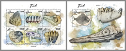 LIBERIA 2023 MNH Fossils Fossilien M/S+S/S – OFFICIAL ISSUE – DHQ2417 - Fossiles