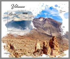 LIBERIA 2023 MNH Volvanoes Vulkane S/S – OFFICIAL ISSUE – DHQ2417 - Volcanos