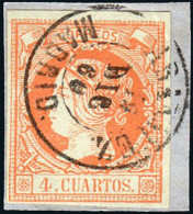 Madrid - Edi O 52 - 4 C. - Fragmento Mat Fech. Tp. II "Aranjuez" - Used Stamps