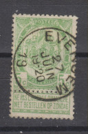 COB 56 Oblitération Centrale EVERGEM - 1893-1907 Armoiries
