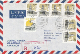 Chile Registered Air Mail Cover Sent To Germany 11-7-1996 ?? - Cile