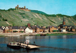 73887184 Alken Mosel Mit Burg Tharandt Und Moselfaehre  - Autres & Non Classés