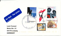 Canada Cover Sent Air Mail To Germany 24.8-2016 Topic Stamps - Cartas & Documentos