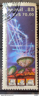 C 1617 Brazil Stamp Ansat 10 Communication Teles Embratel 1988 Circulated 2 - Gebraucht