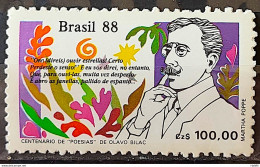 C 1602 Brazil Stamp Book Day Literature Poesias Olavo Bilac 1988 - Ungebraucht