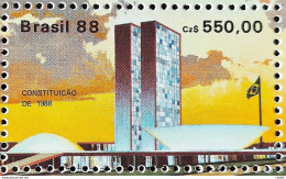 C 1600 Brazil Stamp Promulgation Of The Constitution Brasilia National Congress 1988 - Nuevos