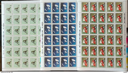 C 1603 Brazil Stamp Christmas Religion Church Jesus Santa Claus 1988 Sheet Complete Series - Ongebruikt