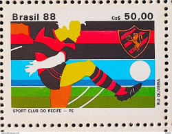 C 1596 Brazil Stamp Soccer Clubs Sport Recife 1988 - Ongebruikt