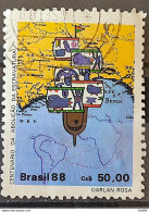 C 1584 Brazil Stamp 100 Years Abolition Of Slavery Ship Ship 1988 Circulated 7 - Gebruikt