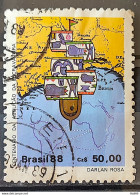 C 1584 Brazil Stamp 100 Years Abolition Of Slavery Ship Ship 1988 Circulated 4 - Gebruikt