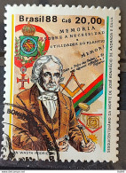 C 1582 Brazil Stamp 150 Years Jose Bonifacio Maconry History Brash 1988 Circulated 4 - Oblitérés