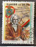 C 1582 Brazil Stamp 150 Years Jose Bonifacio Maconry History Brash 1988 Circulated 3 - Gebruikt