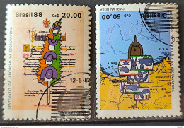 C 1583 Brazil Stamp 100 Years Abolition Of Slavery Law Aurea Ship Slave 1988 Complete Series Circulated 7 - Oblitérés